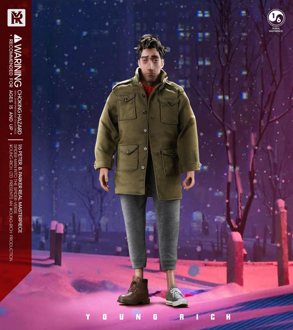 Young Rich 1/6 Peter B Parker Casual Wear (Spider-man: Into the Spider-Verse) Sixth Scale Action Figure