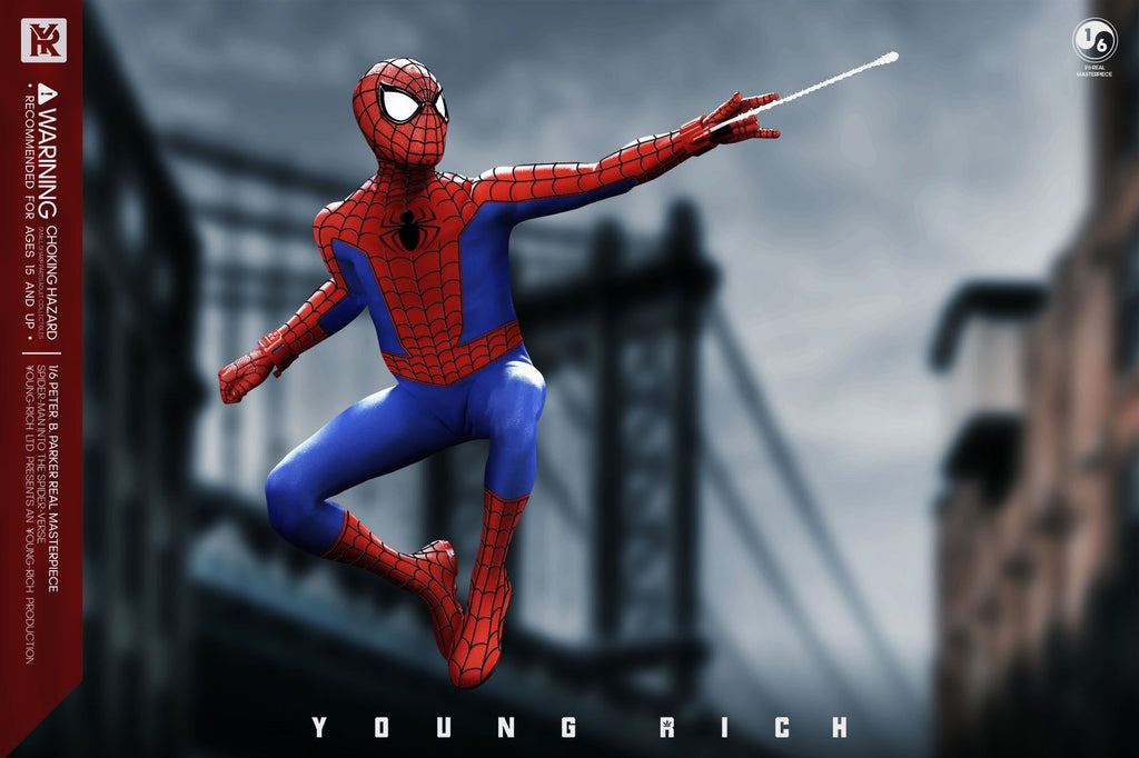 Young Rich 1/6 Peter B Parker (Spider-man: Into the Spider-Verse) Sixth Scale Action Figure